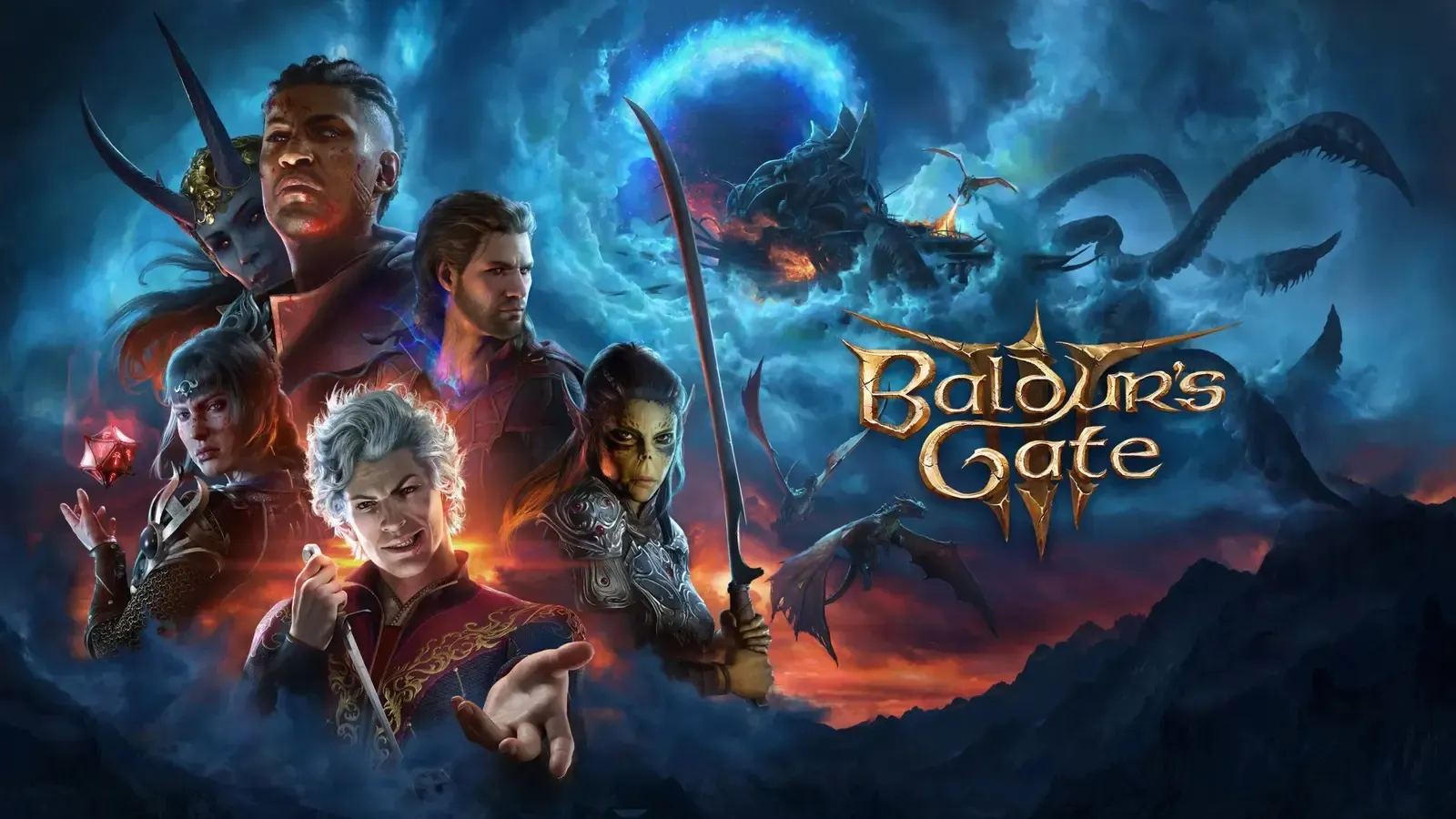 The cover art for Baldur's Gate 3.